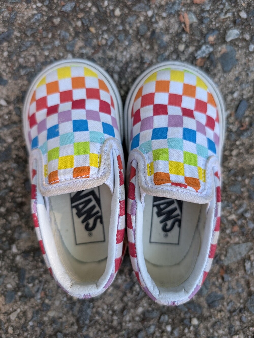 Vans Toddler Rainbow Checkerboard